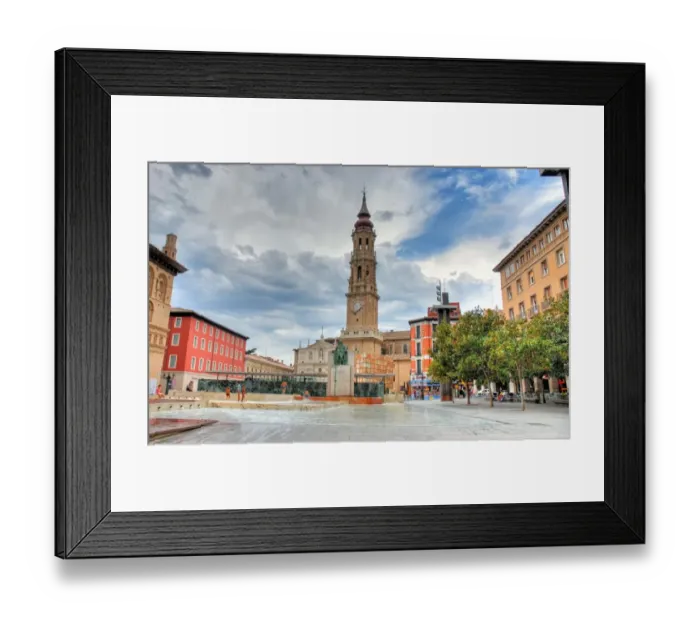 Framed Print : La Seo de Zaragoza - AragAon, Spain Framed Print : La Seo de Zaragoza - AragAon, Spain