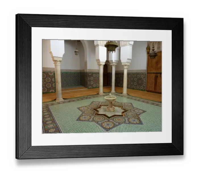 Framed Print : Mausoleum of Moulay Ismail in Meknes, Morocco