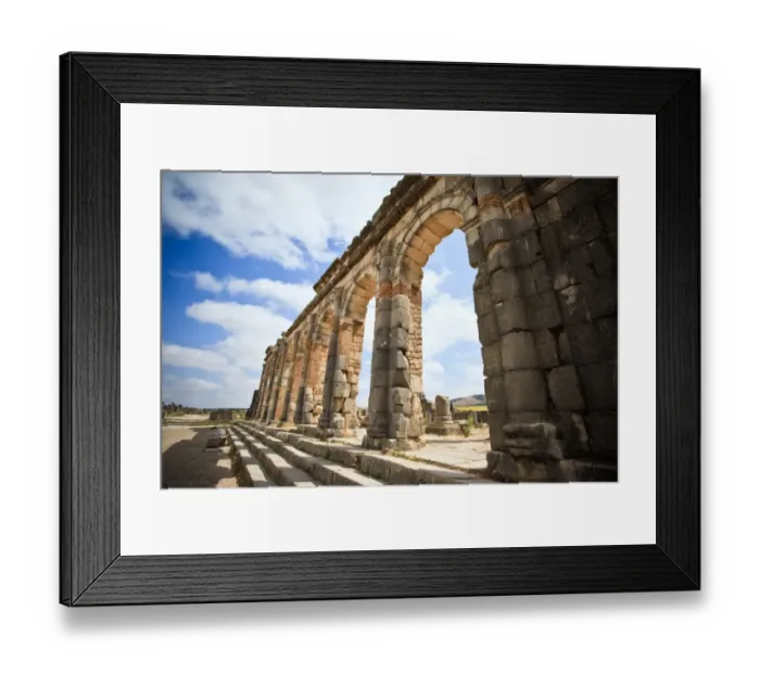 Framed Print : The basilica at Volubilis Framed Print : The basilica at Volubilis