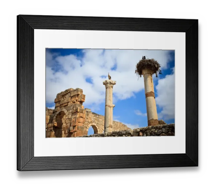 Framed Print : The basilica at Volubilis Framed Print : The basilica at Volubilis