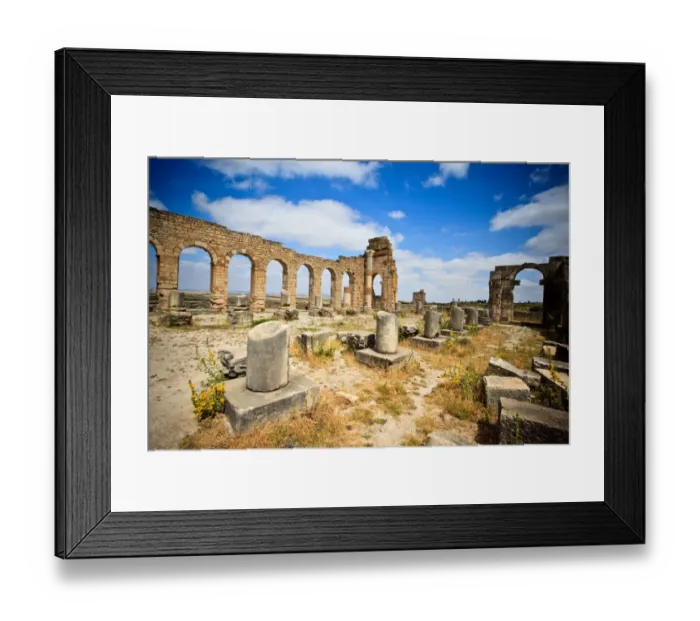 Framed Print : The basilica at Volubilis Framed Print : The basilica at Volubilis