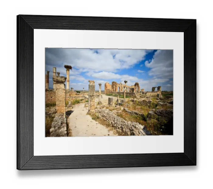 Framed Print : The basilica at Volubilis Framed Print : The basilica at Volubilis