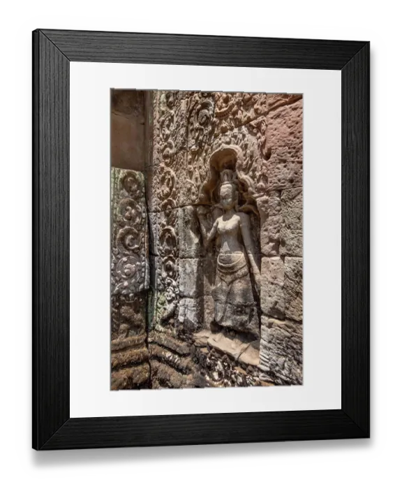 Framed Print : Stone Wall Carvings (Bas Relief) At Prasat Ta Prohm, Angkor, Siem Reap, Cambodia Framed Print : Stone Wall Carvings (Bas Relief) At Prasat Ta Prohm, Angkor, Siem Reap, Cambodia