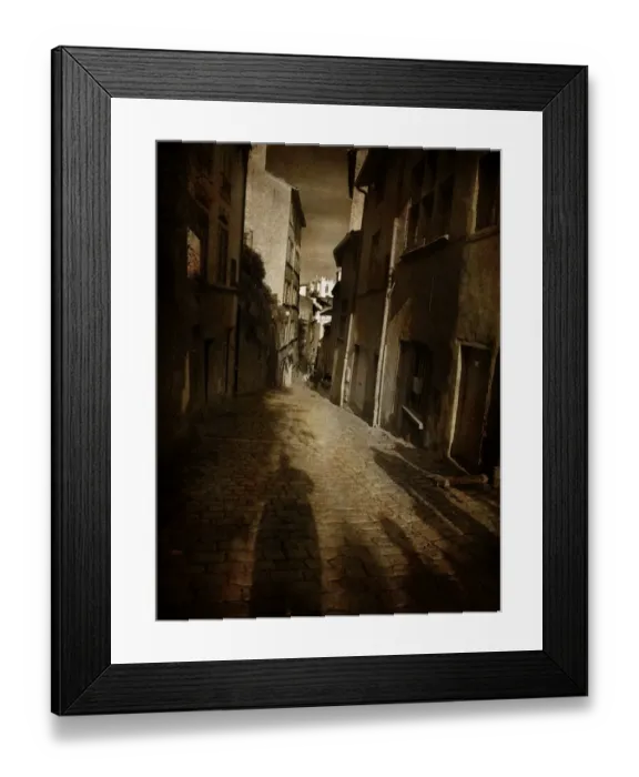 Framed Print : Paved Street Framed Print : Paved Street