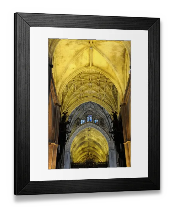 Framed Print : Gothic nave of the Cathedral of Seville, Andalusia, Spain Framed Print : Gothic nave of the Cathedral of Seville, Andalusia, Spain