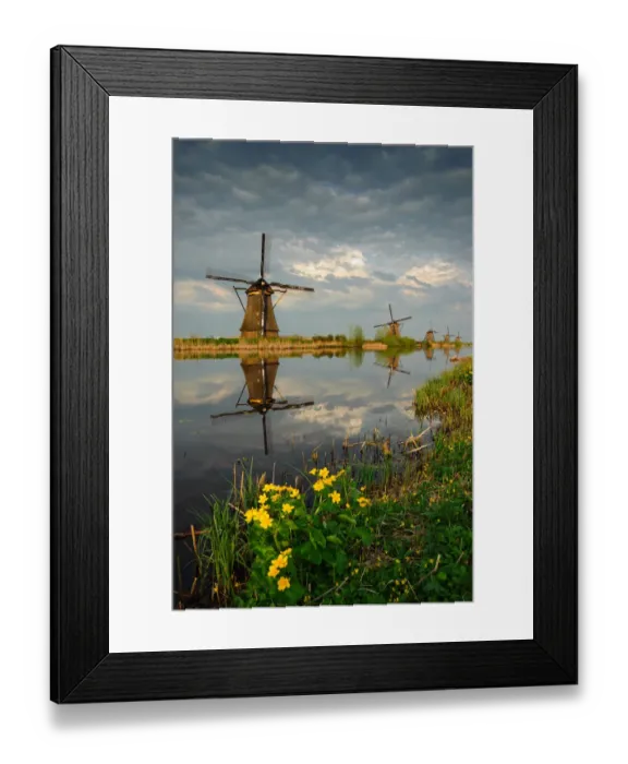 Framed Print : Kinderdijk Reflections Framed Print : Kinderdijk Reflections