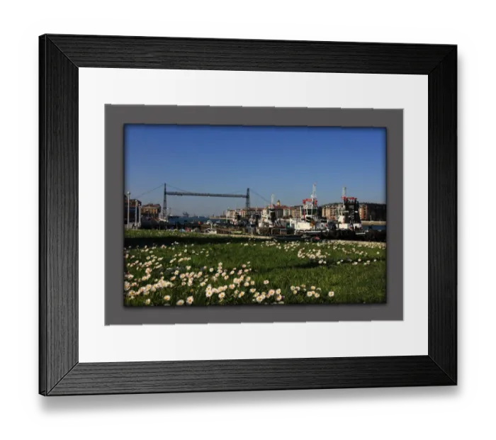 Framed Print : View of Portugalete Framed Print : View of Portugalete