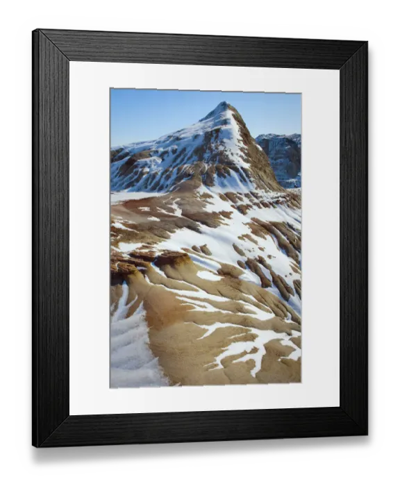 Framed Print : Badlands in Winter Framed Print : Badlands in Winter