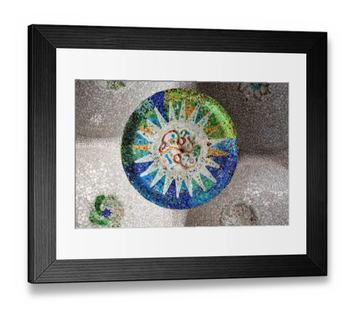 Framed Print : Park guell, Barcelona