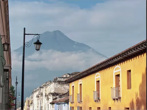 Street in La Antigua Guatemala, Antigua Guatemala, Sacatepequez, Guatemala, Latin America