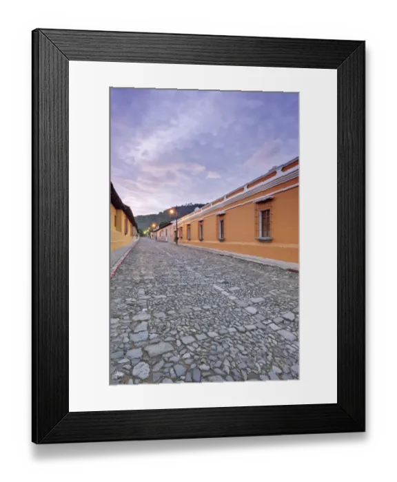 Framed Print : Street in La Antigua Guatemala, Antigua Guatemala, Sacatepequez, Guatemala, Latin America Framed Print : Street in La Antigua Guatemala, Antigua Guatemala, Sacatepequez, Guatemala, Latin America