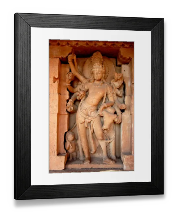 Framed Print : Shiva with his bull Nandi Aihole Framed Print : Shiva with his bull Nandi Aihole