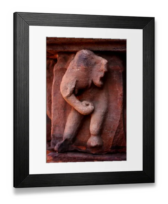 Framed Print : Elephant Mural at Pattadkal Framed Print : Elephant Mural at Pattadkal