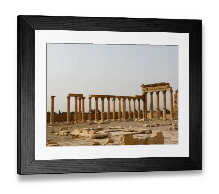 Framed Print : Olonnades of the Temple of Bel Framed Print : Olonnades of the Temple of Bel