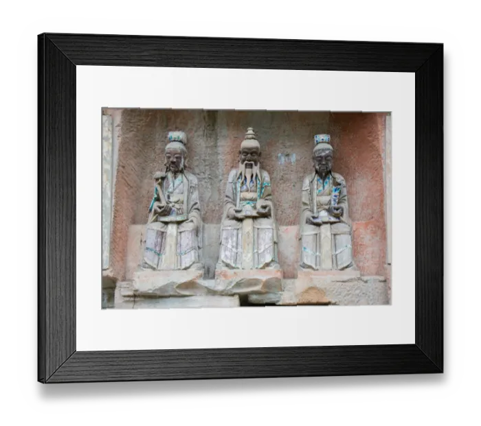 Framed Print : DaZu rock carvings, SiChuan, China Framed Print : DaZu rock carvings, SiChuan, China