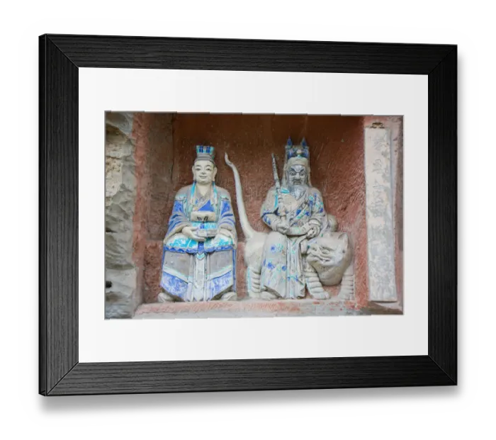 Framed Print : DaZu rock carvings, SiChuan, China