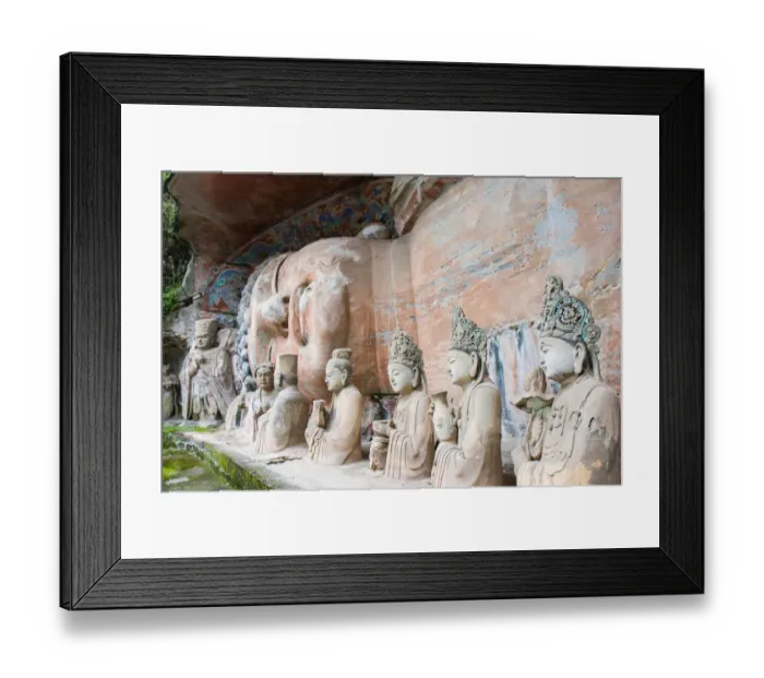 Framed Print : DaZu rock carvings, SiChuan, China Framed Print : DaZu rock carvings, SiChuan, China