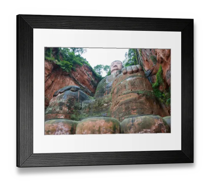 Framed Print : Gian Buddha, LeShan, SiChuan, China