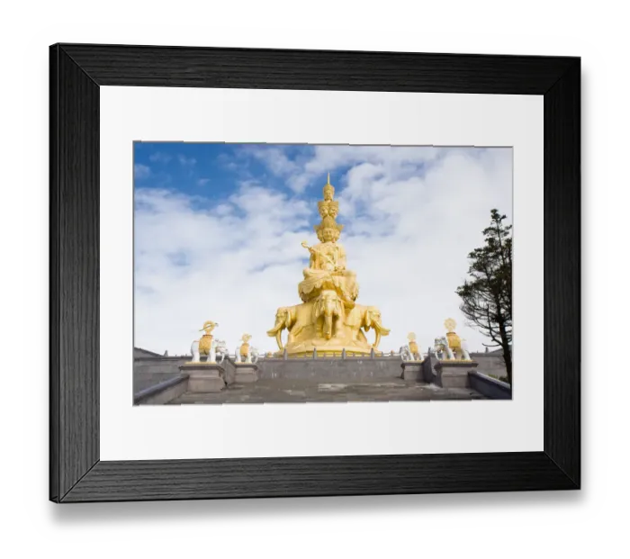 Framed Print : Golden summit temple, EMeiShan, SiChuan, China Framed Print : Golden summit temple, EMeiShan, SiChuan, China