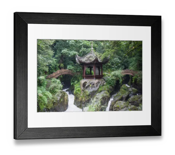 Framed Print : QingYin pavilion, EMeiShan, SiChuan, China Framed Print : QingYin pavilion, EMeiShan, SiChuan, China