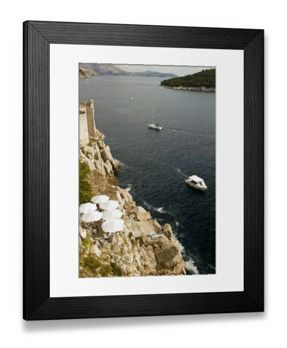 Framed Print : Outer wall, Dubrovnik, Croatia
