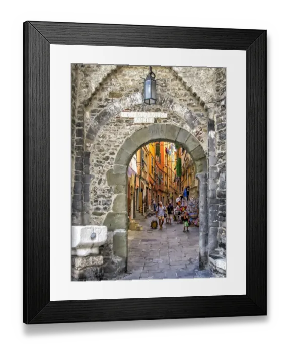 Framed Print : Porto Venere old village access gate, Italy Framed Print : Porto Venere old village access gate, Italy