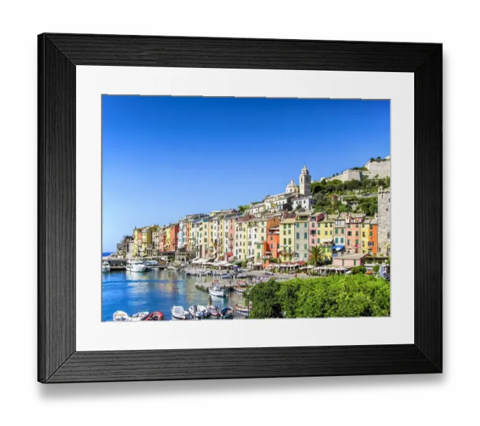 Framed Print : View of Porto Venere old village in Liguria, Italy