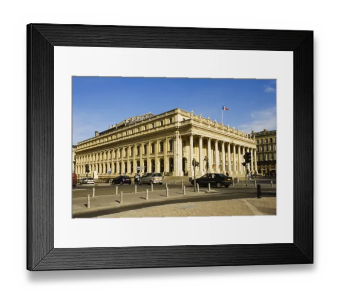 Framed Print : Cars on a road in front of a theatre, Grand Theater, Opera National De Bordeaux, Bordeaux, Aquitaine, France Framed Print : Cars on a road in front of a theatre, Grand Theater, Opera National De Bordeaux, Bordeaux, Aquitaine, France