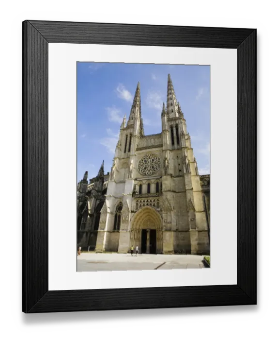 Framed Print : Facade of a church, St. Andre Cathedral, Bordeaux, Aquitaine, France Framed Print : Facade of a church, St. Andre Cathedral, Bordeaux, Aquitaine, France