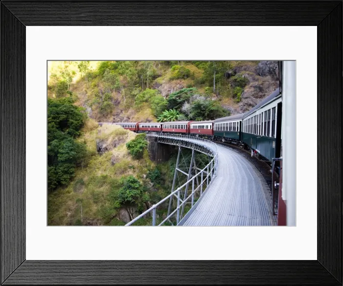 Framed Print : Kuranda scenic railway train, Queensland Framed Print : Kuranda scenic railway train, Queensland
