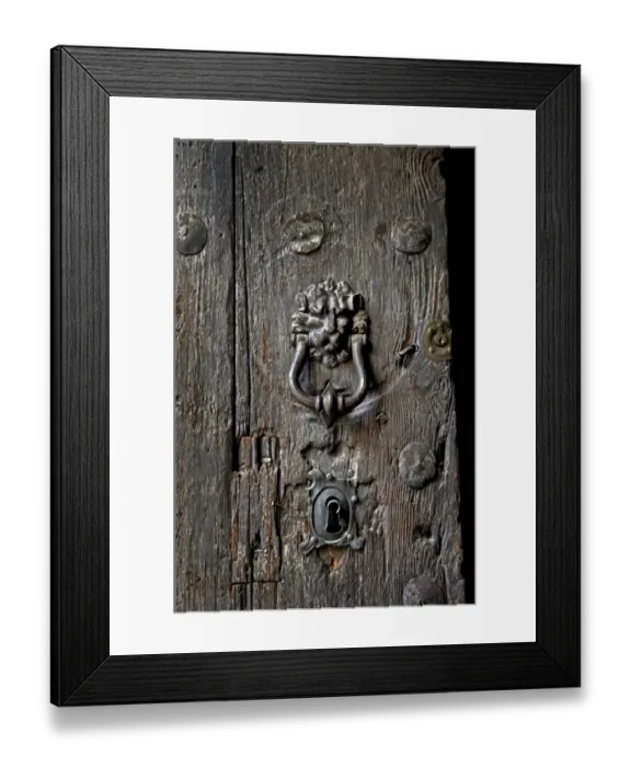 Framed Print : Ancient Door, Toledo, Spain
