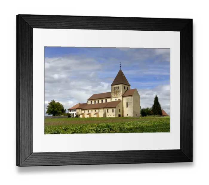 Framed Print : the old roman St. Georg church on the isle of reichenau, Baden-Wuerttemberg, Deutschland, Europa Framed Print : the old roman St. Georg church on the isle of reichenau, Baden-Wuerttemberg, Deutschland, Europa