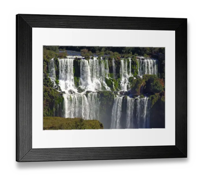 Framed Print : Cascades of the Iguazu Waterfalls Argentina Brazil Framed Print : Cascades of the Iguazu Waterfalls Argentina Brazil