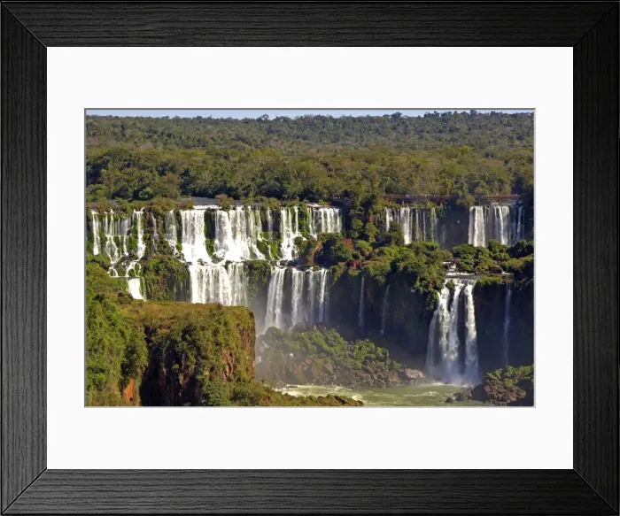 Framed Print : Cascades of the Iguazu Waterfalls Argentina Brazil Framed Print : Cascades of the Iguazu Waterfalls Argentina Brazil