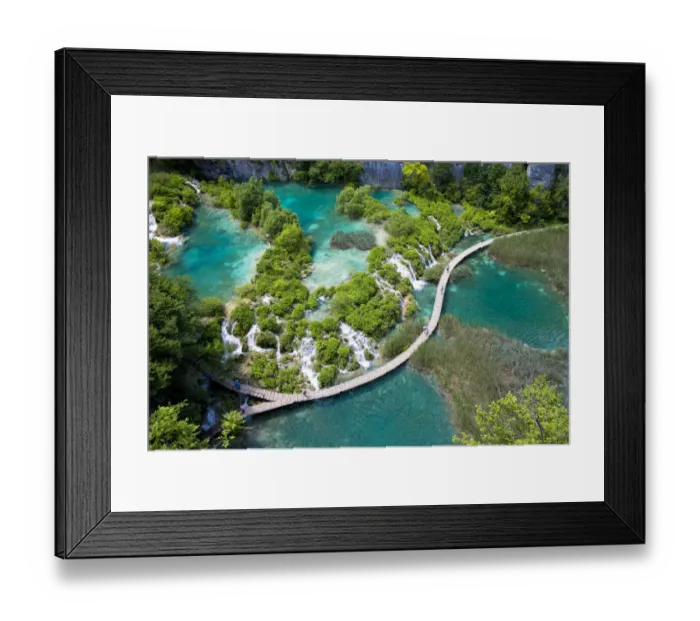Framed Print : National park Plitvicer lakes, Lika-Senj, Croatia