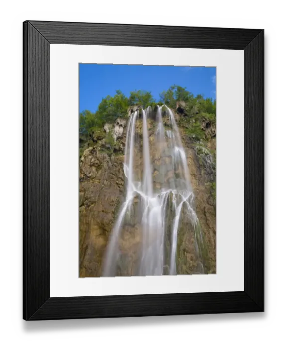 Framed Print : Waterfall, national park Plitvicer lakes, Lika-Senj, Croatia Framed Print : Waterfall, national park Plitvicer lakes, Lika-Senj, Croatia