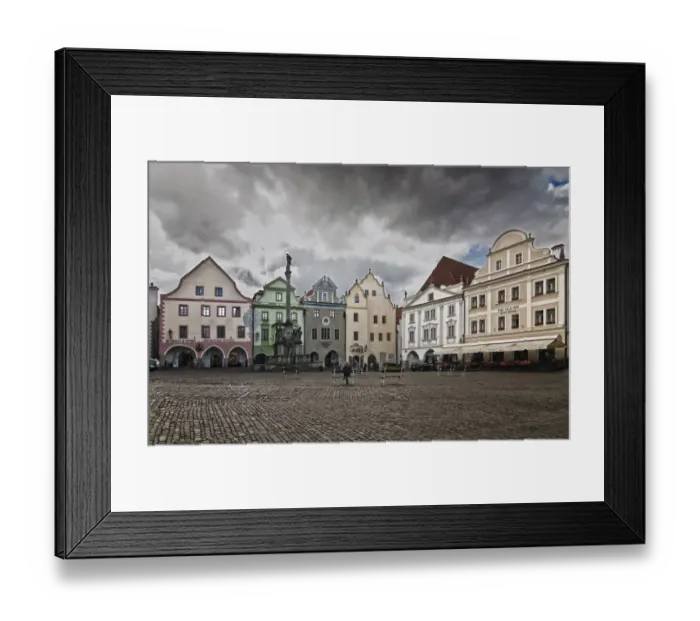 Framed Print : Main Square in CeskAoe Krumlov Framed Print : Main Square in CeskAoe Krumlov