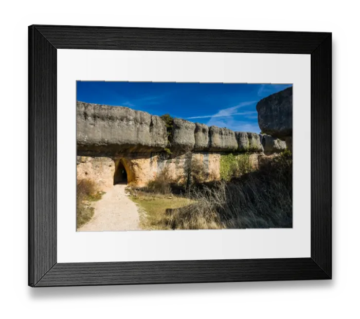 Framed Print : Spain, Castille La Mancha, Cuenca province, Serrano de Cuenca, Ciudad Encantada