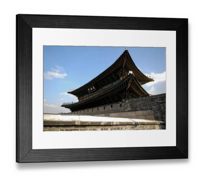 Framed Print : Roof of the Jangan-moon (Gate), the Suwon Hwasung Framed Print : Roof of the Jangan-moon (Gate), the Suwon Hwasung