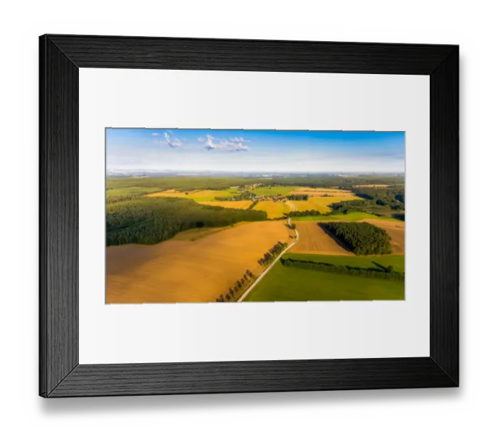 Framed Print : Luftaufnahmen der Lausitzer Heide- und Teichlandschaft Framed Print : Luftaufnahmen der Lausitzer Heide- und Teichlandschaft