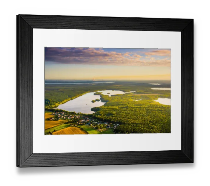 Framed Print : Luftaufnahmen der Lausitzer Heide- und Teichlandschaft Framed Print : Luftaufnahmen der Lausitzer Heide- und Teichlandschaft
