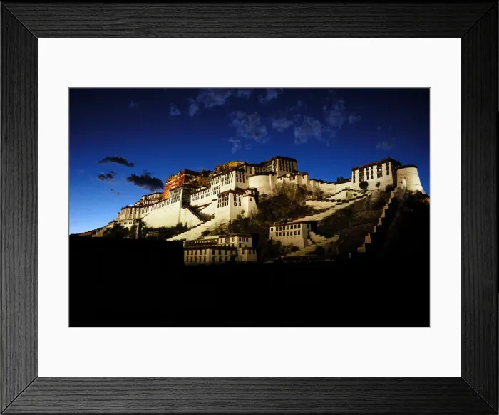 Framed Print : The night scene of Potala Palace Framed Print : The night scene of Potala Palace