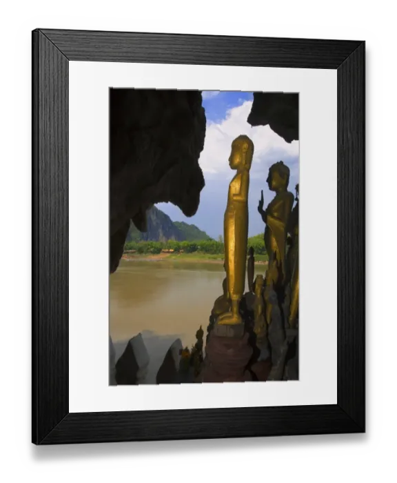 Framed Print : Pak Ou Caves in Laos Framed Print : Pak Ou Caves in Laos