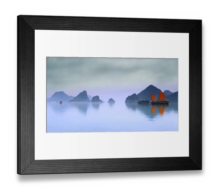Framed Print : Halong Bay in Vietnam Framed Print : Halong Bay in Vietnam