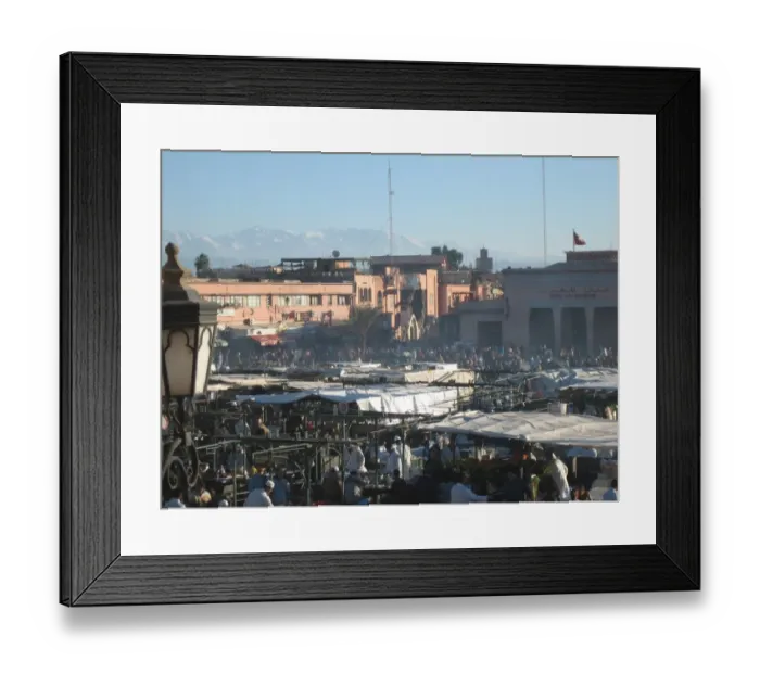 Framed Print : Jemaa el-Fnaa square in Marrakech Framed Print : Jemaa el-Fnaa square in Marrakech