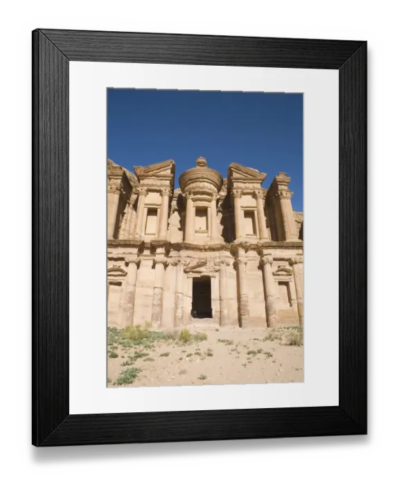 Framed Print : Local Oud player and his friend sit at the entrance to The Monastery, Petra, Jordan Framed Print : Local Oud player and his friend sit at the entrance to The Monastery, Petra, Jordan