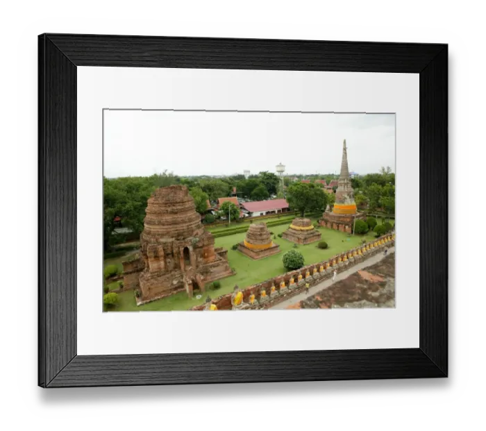 Framed Print : High Angle View of Wat Yai Chaya Mongkol Framed Print : High Angle View of Wat Yai Chaya Mongkol