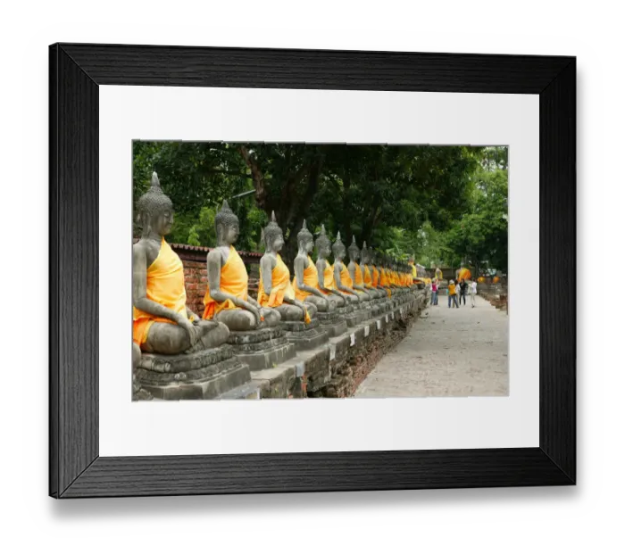 Framed Print : Buddha Statues at Wat Yai Chaya Mongkol Framed Print : Buddha Statues at Wat Yai Chaya Mongkol