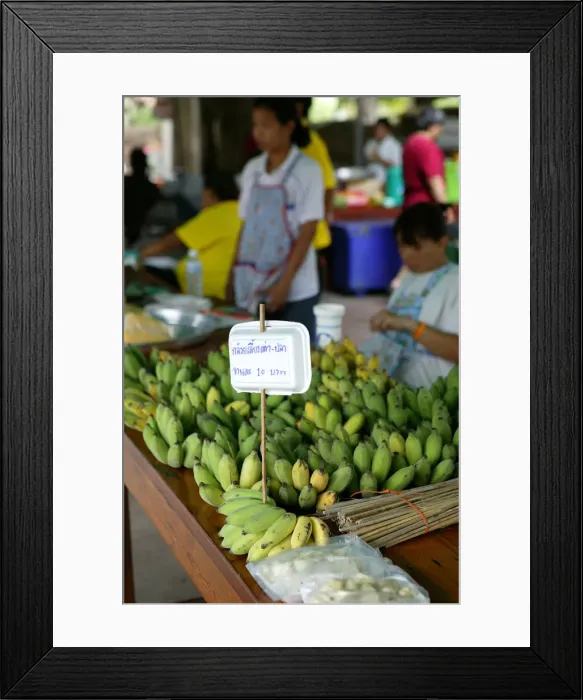 Framed Print : Market Stall Selling Bananas Framed Print : Market Stall Selling Bananas