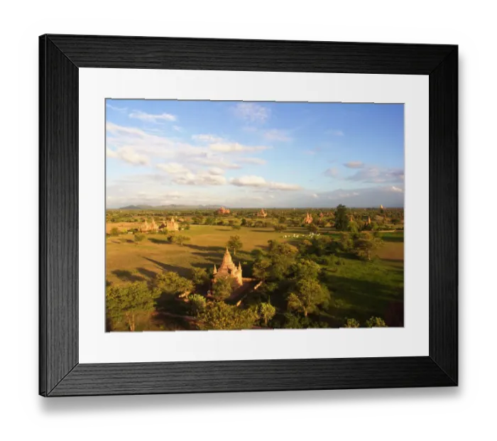 Framed Print : Landscape of archelogic site of Bagan Myanmar Framed Print : Landscape of archelogic site of Bagan Myanmar